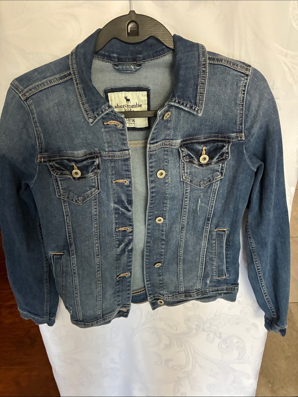 abercrombie kids Blue Denim Jean Jacket